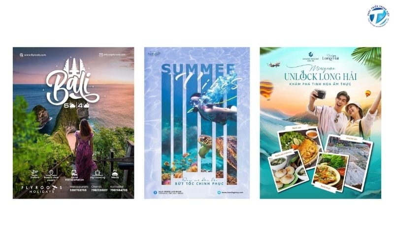 Mẫu poster tour du lịch theo từng loại hình